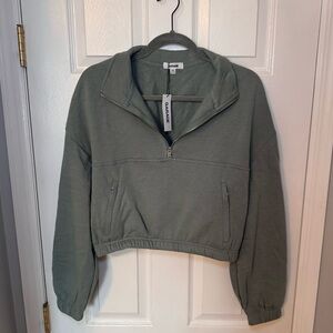 Garage Women’s Cropped Quarter Zip Sweatshirt